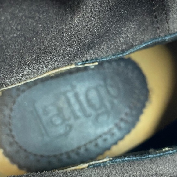 LATIGO Brown Suede Block Heel Pull On Bootie - Picture 4 of 8